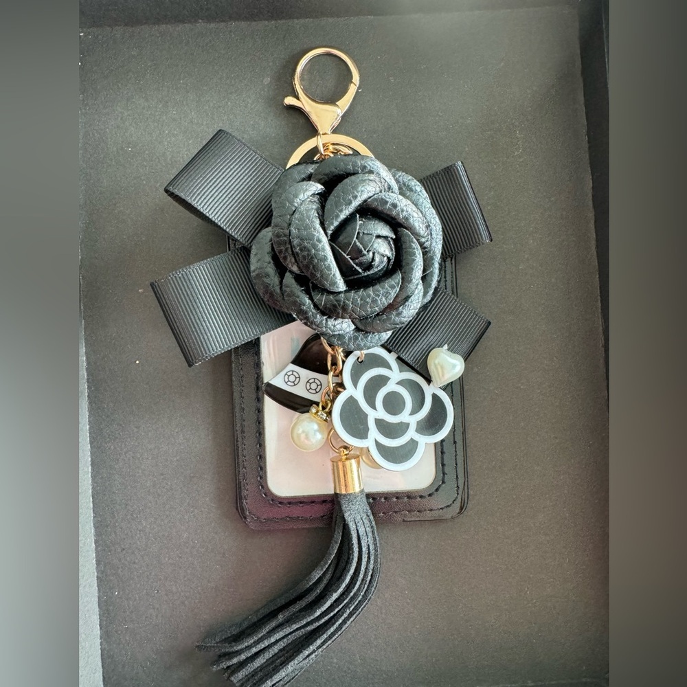 Dior Collectors Card Repurposed To Bag Charm / Keychain